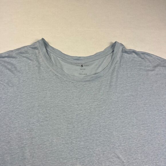 Lou & Grey Linen T-Shirt Relaxed Boxy Short Sleeve Casual Basic Tee LARGE Flaw - Picture 3 of 10